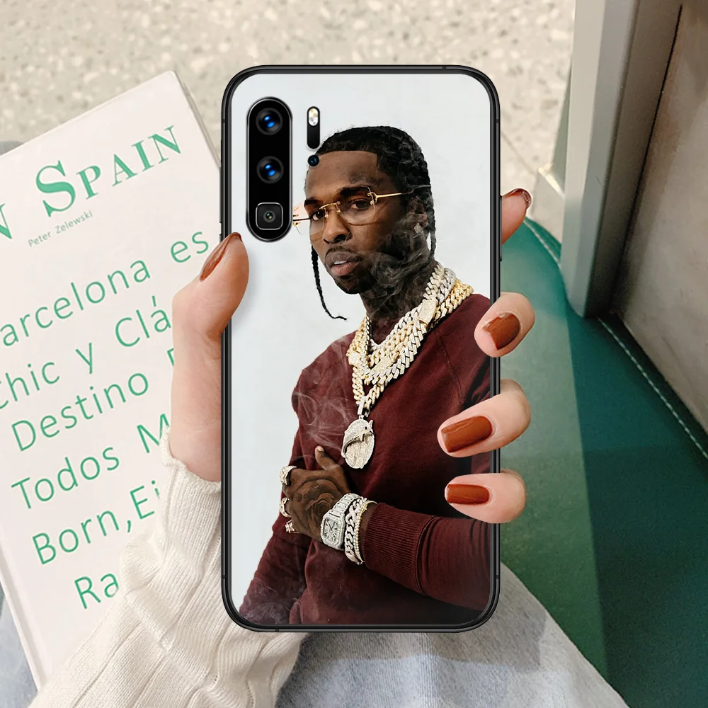 

Pop Smoke Rapper Phone case For Huawei P 9 Smart 10 20 30 40 8 Lite Mini Z 2019 Pro black hoesjes painting coque tpu bumper