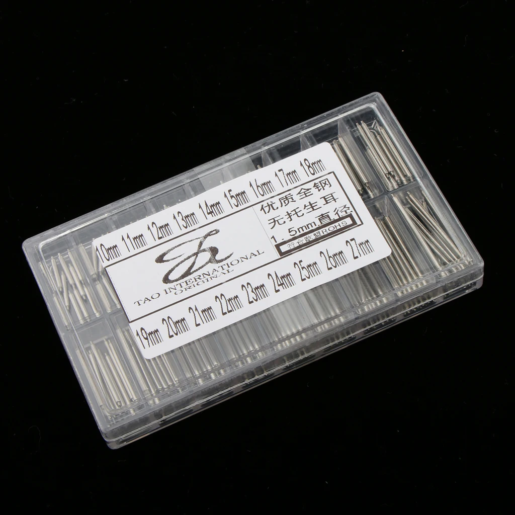 360Pcs Stainless Steel Watch Band Spring Bar Removal Tool Pin 1.5/1.8mm Dia | Наручные часы