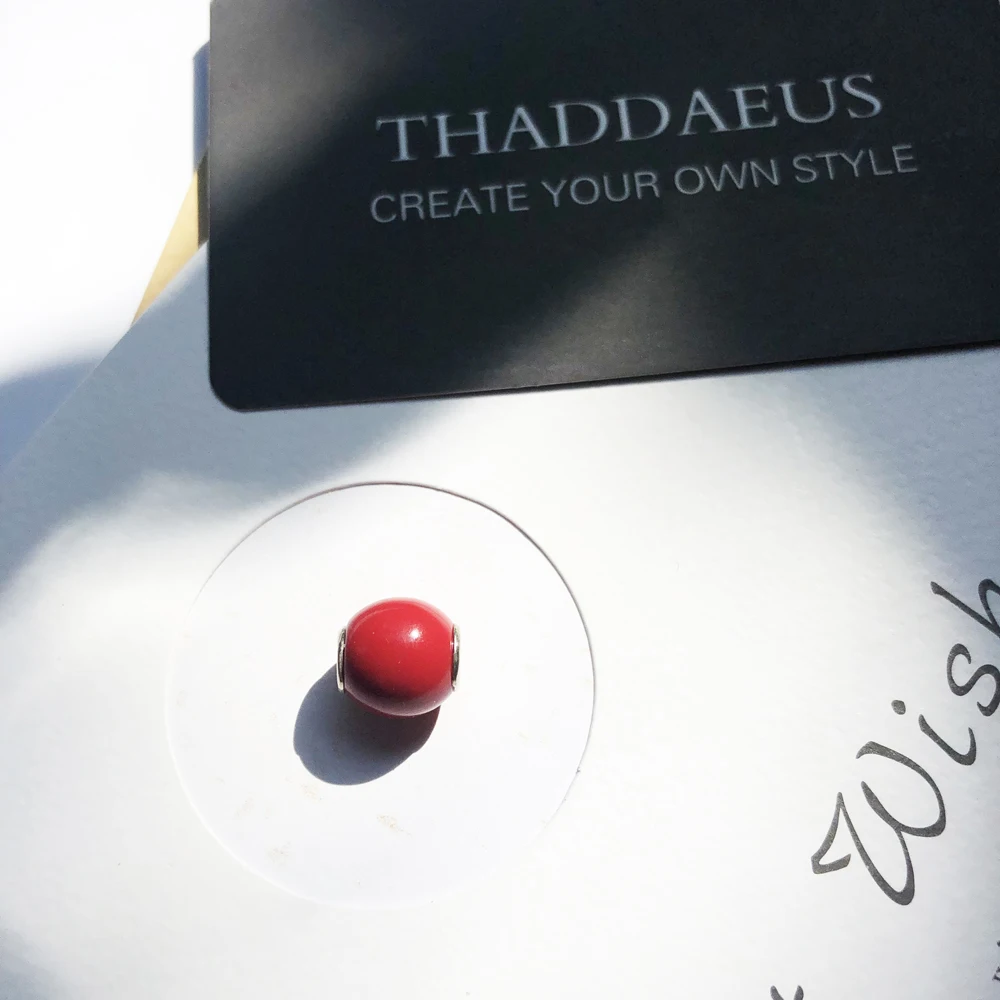 Бисер красный серебряные бусины подходит браслет ожерелье из Европы Европейский