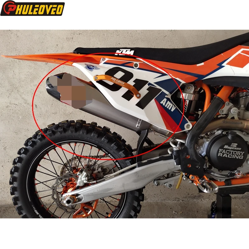 Выхлопной глушитель Titanium для мотоцикла KTM EXC EXC-F 250 350 450 500 SXF250 Husqvarna TE FE250 501