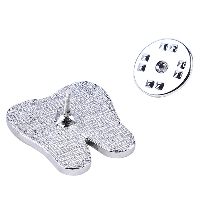 1 шт. эмалированная булавка с белыми зубцами для мальчиков лацкана шляпы Женская