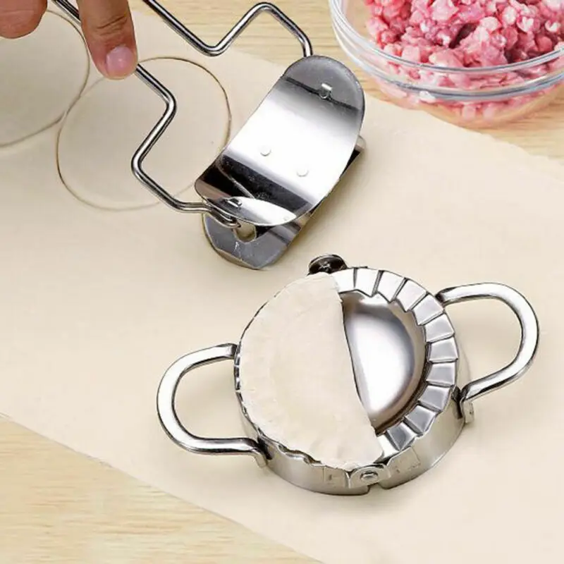 Newest Arrival Stainless Steel Dumpling Maker Mould or Wraper Dough Presser Kitchen Gadget Tool | Sets