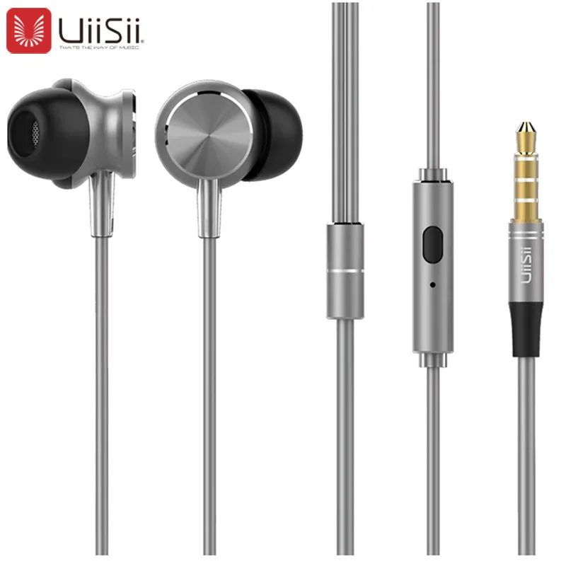 UiiSii GT500 Наушники Hi Fi вход наушники шумоизоляция с проводным управлением для