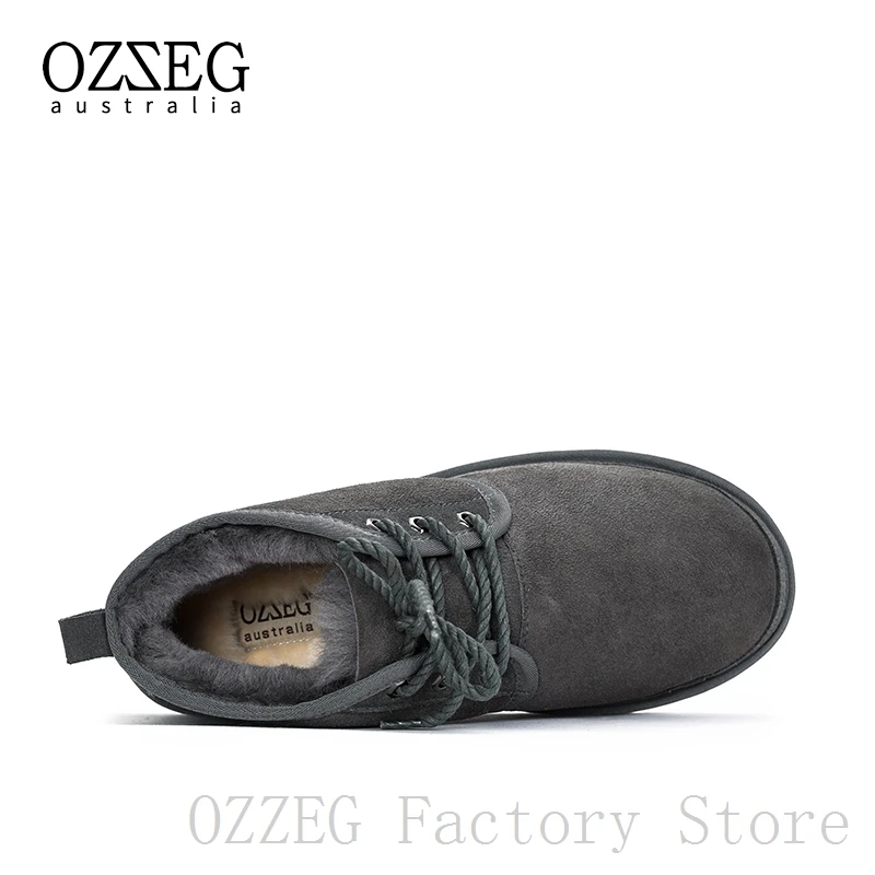 OZZEG/Роскошные брендовые классические зимние ботинки Мужские ботильоны из