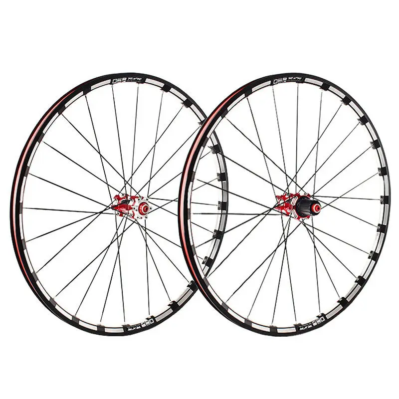 29-Red-TA RXR 26/27. 5/2" углеродный концентратор горный велосипед вилсет под дисковый тормоз 5 подшипников велосипедные колеса 7-11Speed через ось/QR MTB колеса - Цвет: 29-Red-TA