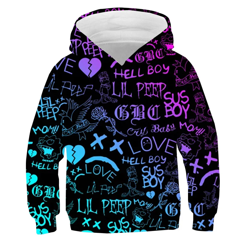Толстовка Женская с 3D рисунком Lil Peep забавная уличная одежда модные худи в стиле
