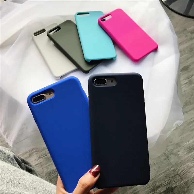 Оригинальный Мягкий силиконовый чехол для iPhone 6 6s 7 8 Plus телефона 11 Pro max X XI 2019 Xr Xs 7Plus