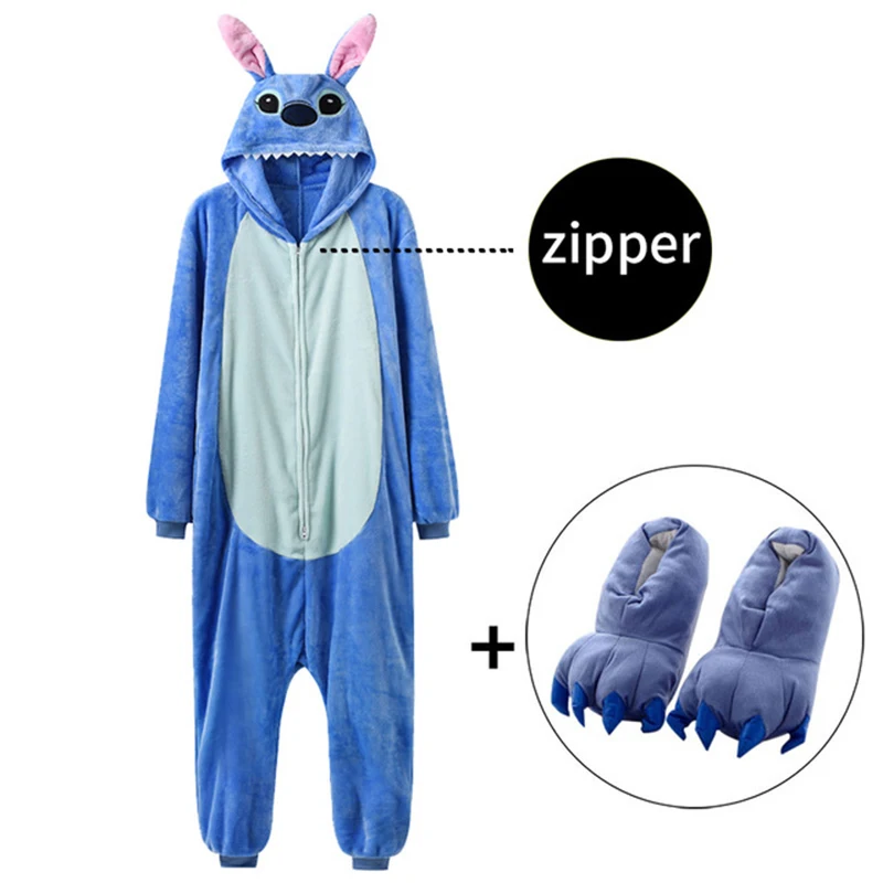 Комбинезон-кигуруми женский домашний комбинезон с аниме зимняя Пижама для