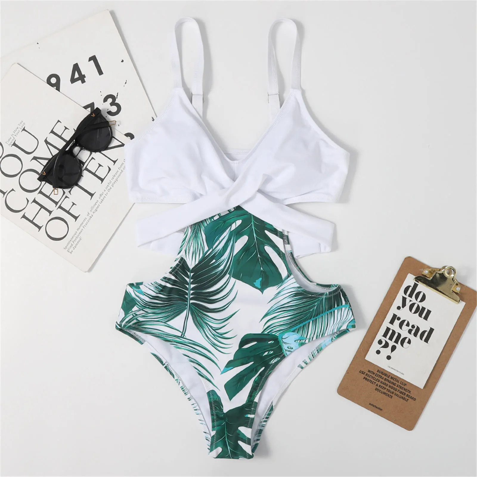 

Summer Swimsuit Female One-piece Bikini Sexy Concise Swimsuit Bandage Bathing Suits Beach Wear Biquini Female