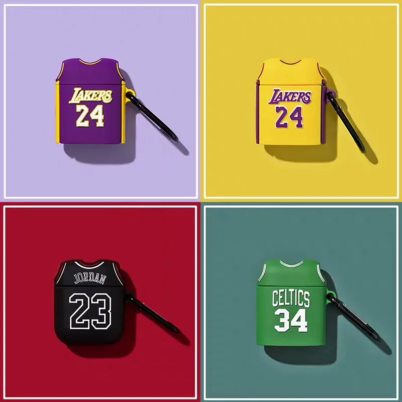 3D крутая Мода Джерси Bluetooth беспроводная гарнитура Набор Мягкий чехол для Airpods 1/2