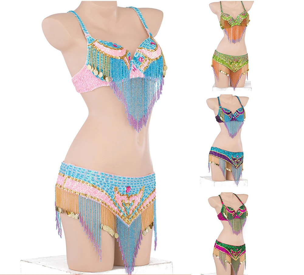 2pcs/set Belly Dance Costumes Oriental Dance Suit BellyDance Costumes Carnival Dance Costumes#ZY-0922