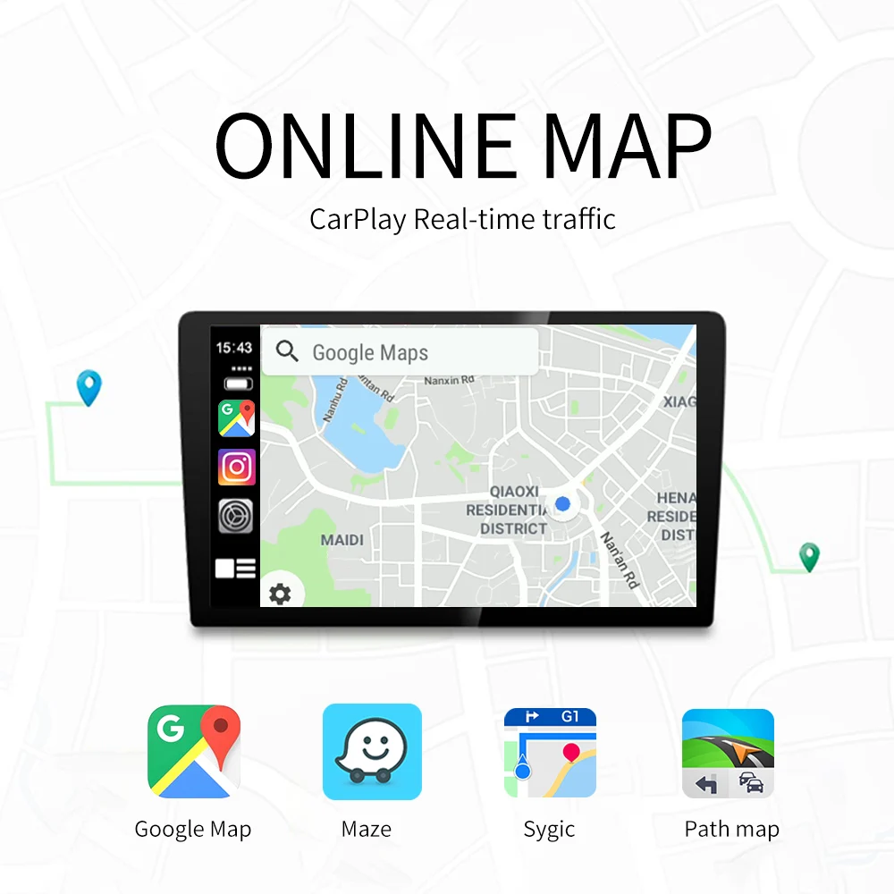 Carlinkit Apple Carplay Android Авто Box для Mercedes NTG4.7 2012 2014 iOS мультимедийный смарт автомобиль