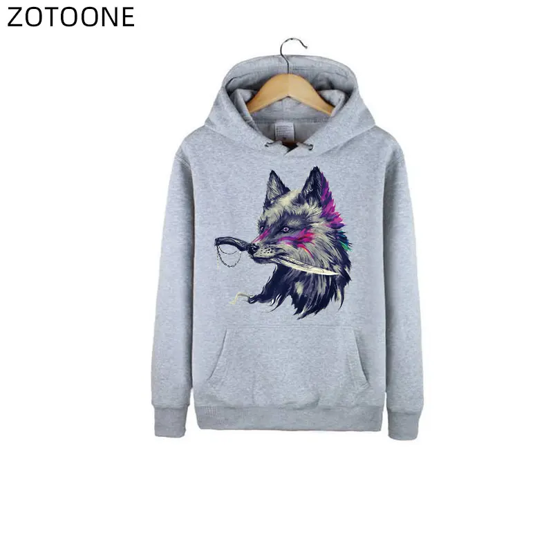 Нашивка ZOTOONE с головой волка аппликация для глажки Мультяшные животные наклейки