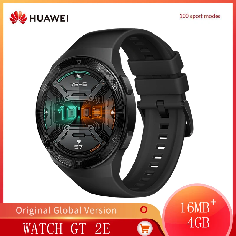Оригинальные Смарт часы HUAWEI GT 2E с 100 режимами тренировки пульсометром фитнес