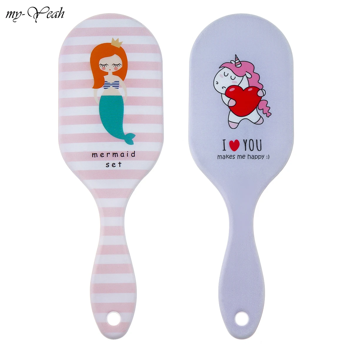 Распутывание распутывание выпрямление Парикмахерская щетка Русалка единорог