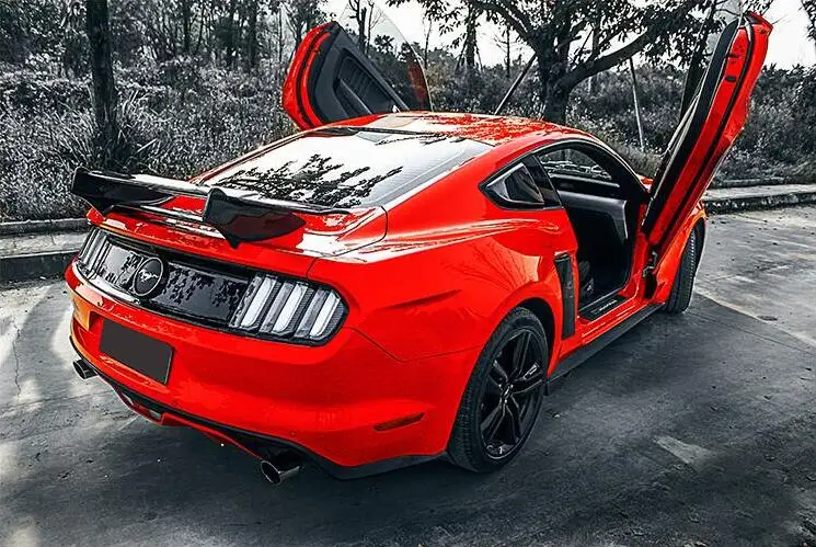 Высокое качество углеродного волокна заднего крыла багажник спойлер для FORD MUSTANG
