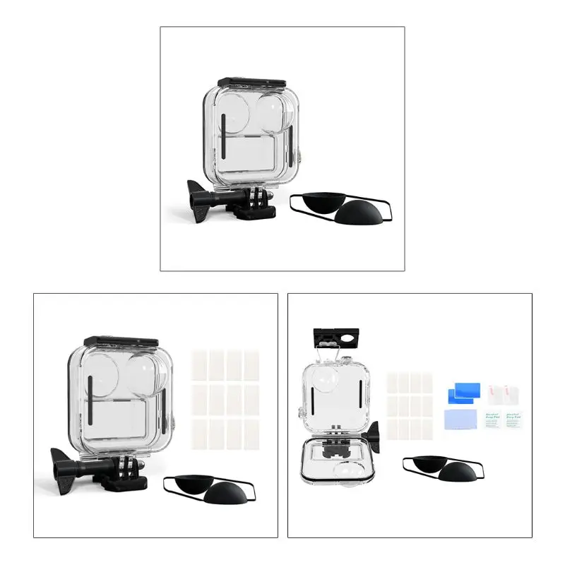 

Waterproof Shell Protective Cover Tempered Glass Film for GoPro Max Camera Kit