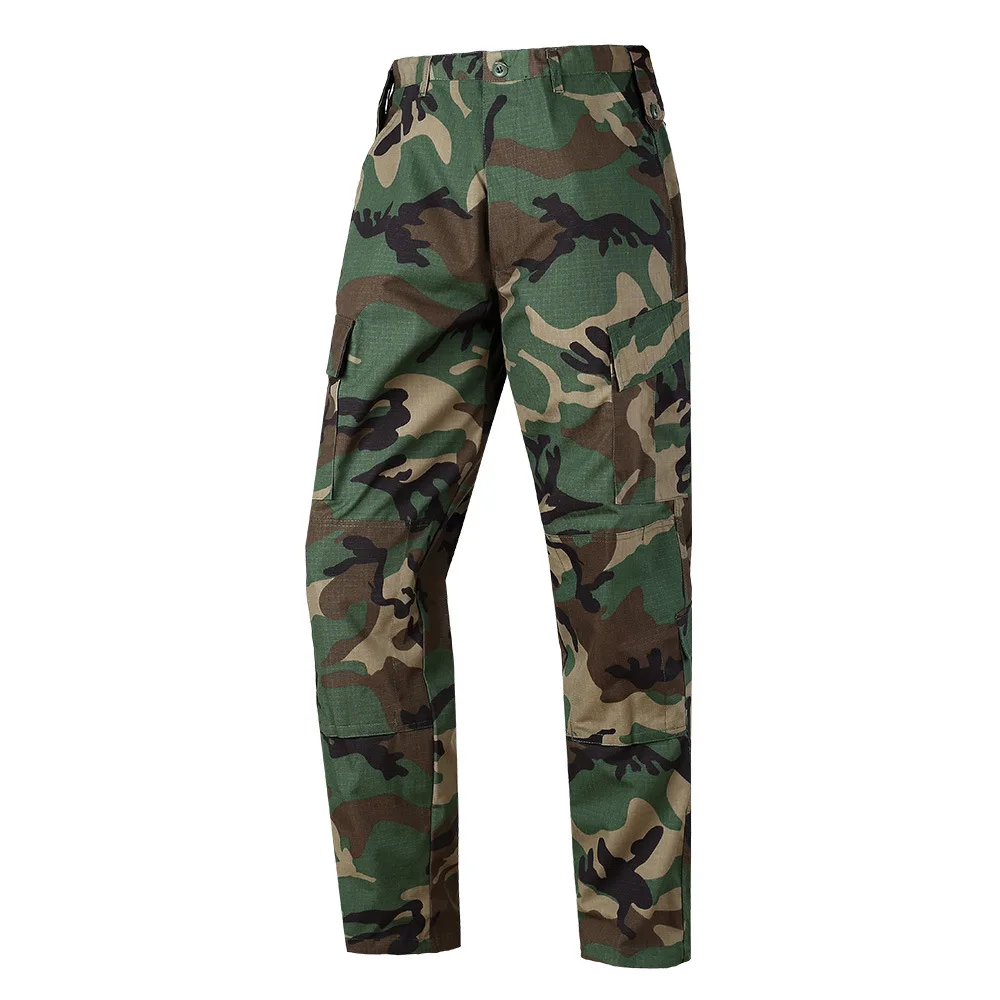 

Men's Cargo Pants Military Tactical Male Overalls Training Combat Army Military Pants Many Multi-pocket Solid Woodland Camo Pant