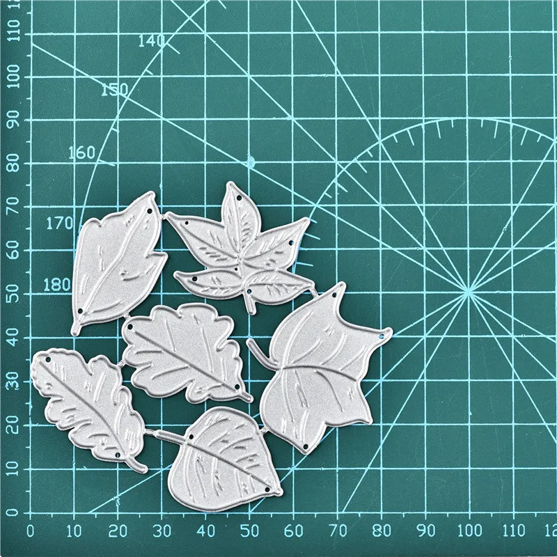 Naifumodo Leaves Metal Cutting Dies Maple leaf Plant Scrapbooking For Making Cards Album Decorative Embossing DIY Crafts Stencil | Дом и сад