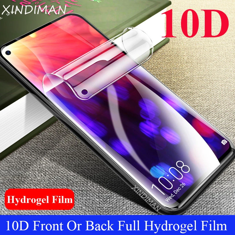 Передняя + задняя пленка XINDIMAN для huawei honorV10 V20 V9 полностью Гидрогелевая honor8 8X 8XMAX 9