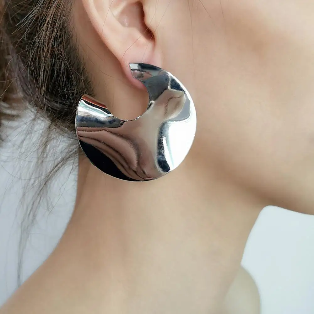 MANILAI панковские геометрические металлические большие серьги-гвоздики для женщин