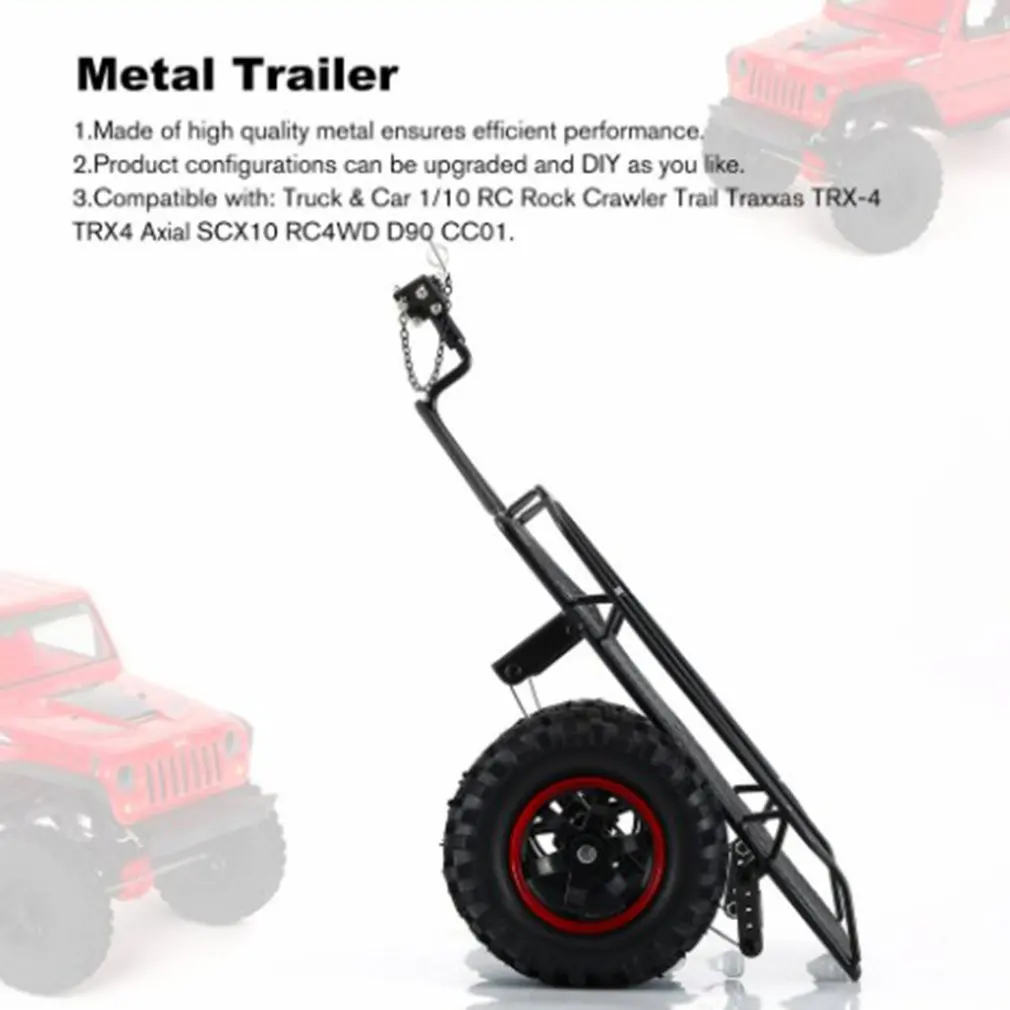 

Metal RC Trailer Hopper Frame Simulation For 1/10 Rock Crawler Truck Trail Traxxas TRX-4 TRX4 Axial SCX10 RC4WD D90 CC01