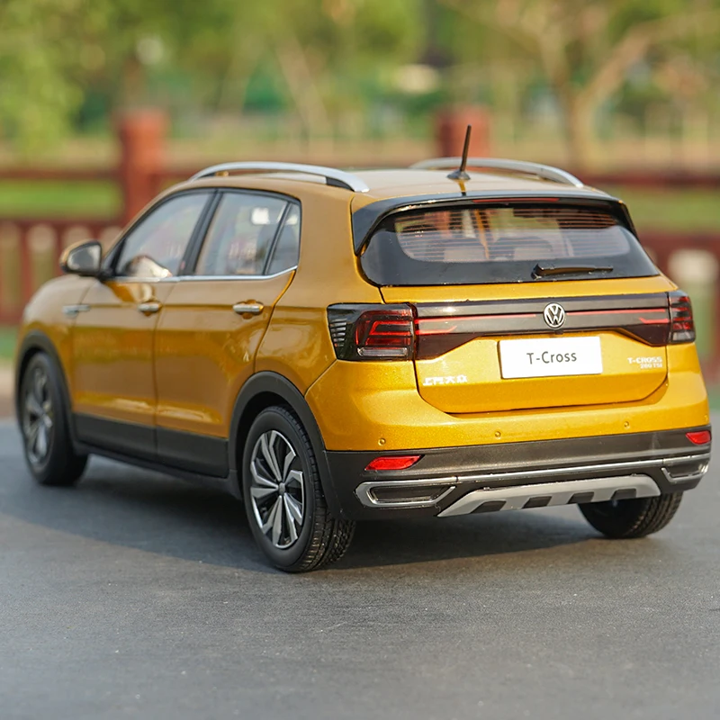 Оригинальный 1:18 Масштаб Фольксваген T CROSS 2019 металлическая литая под давлением