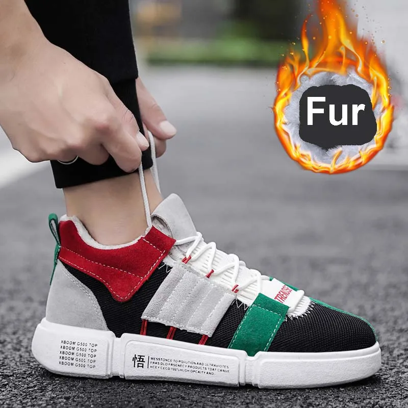 Байденг плюшевые мужские зимние ботинки кроссовки легкие удобные внутри замша