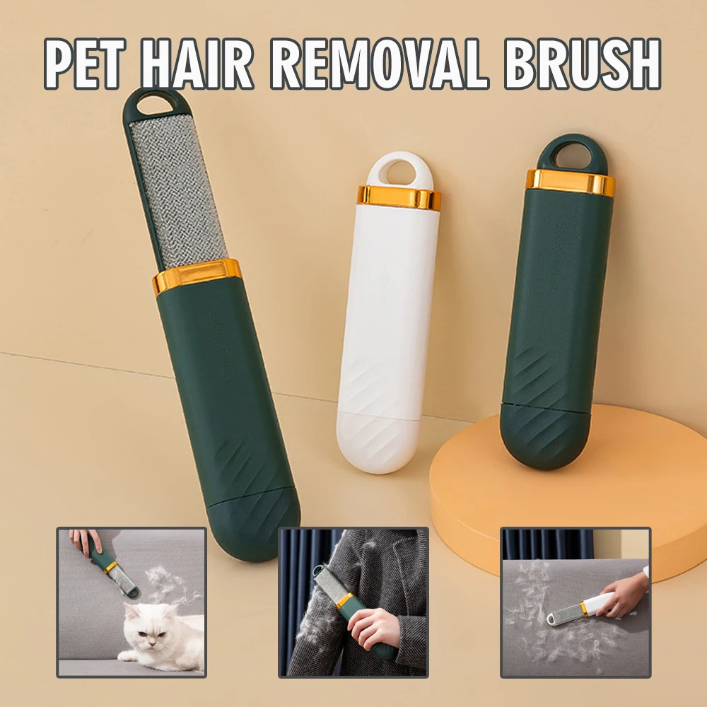 

Pet Hair Remover Brush Reusable Double-Sided Static Electricity Roller Brushes Dust Brush Household Coat Pet Fur Remover Brushes
