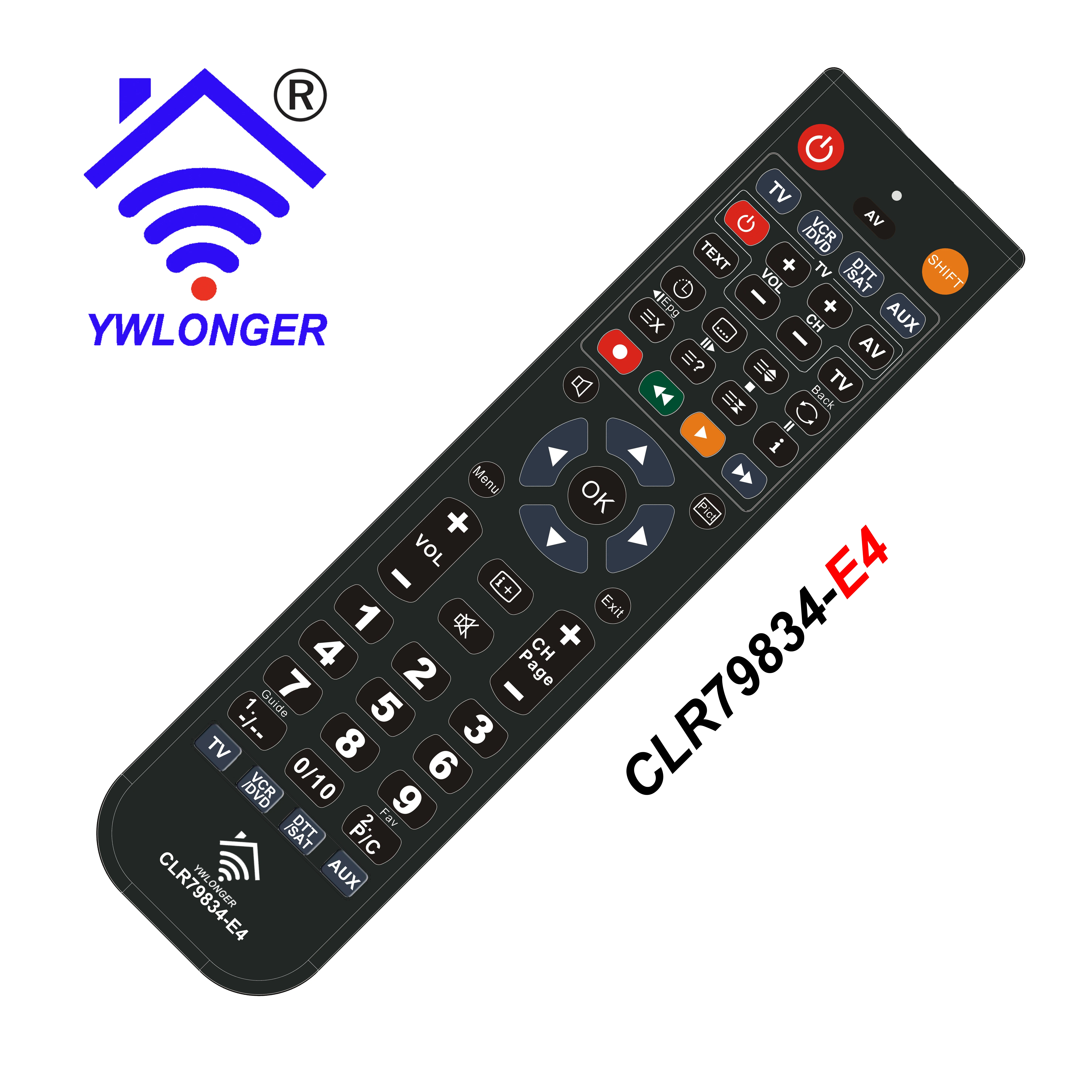 

LONGER IR PRC CLR79834-E4, PROGRAMMED BY PC/PHONE, REPLACE ALL ORIGINAL REMOTE CONTROL