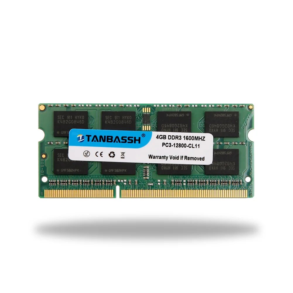 Память TANBASSH для ноутбука ОЗУ DDR3 4 ГБ 8 1333 МГц 1600 в 1 5 л ddr4 16 2 260 pin SO DIMM|Оперативная