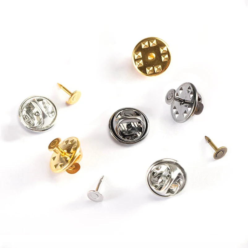 Металлическая Медная брошь-Пряжка 50 шт./лот застежка-Пряжка для ногтей