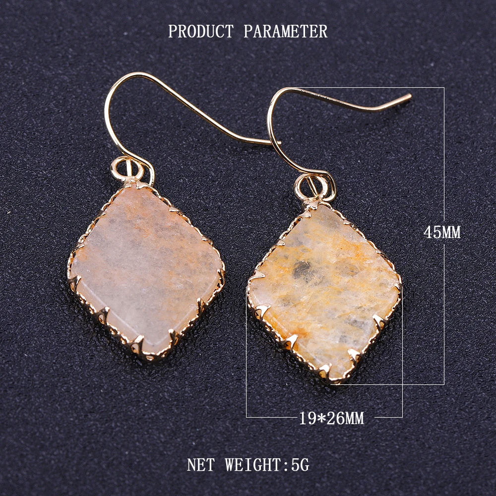 

earrings wholesale factory supply new style Natural stone earrings