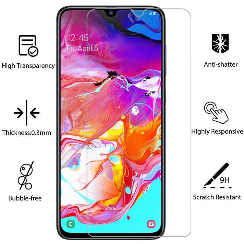 Защитное стекло для samsung a70 закаленное galaxy a 70 70a 6 7 Защитная пленка galaxy|Защитные