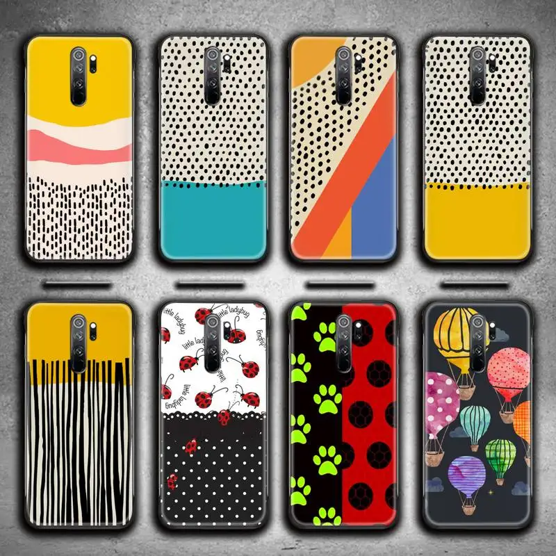 

Polka Dots Phone Case for Redmi 9A 9 8A 7 6 6A Note 10 9 8 8T Pro Max K20 K30 Pro