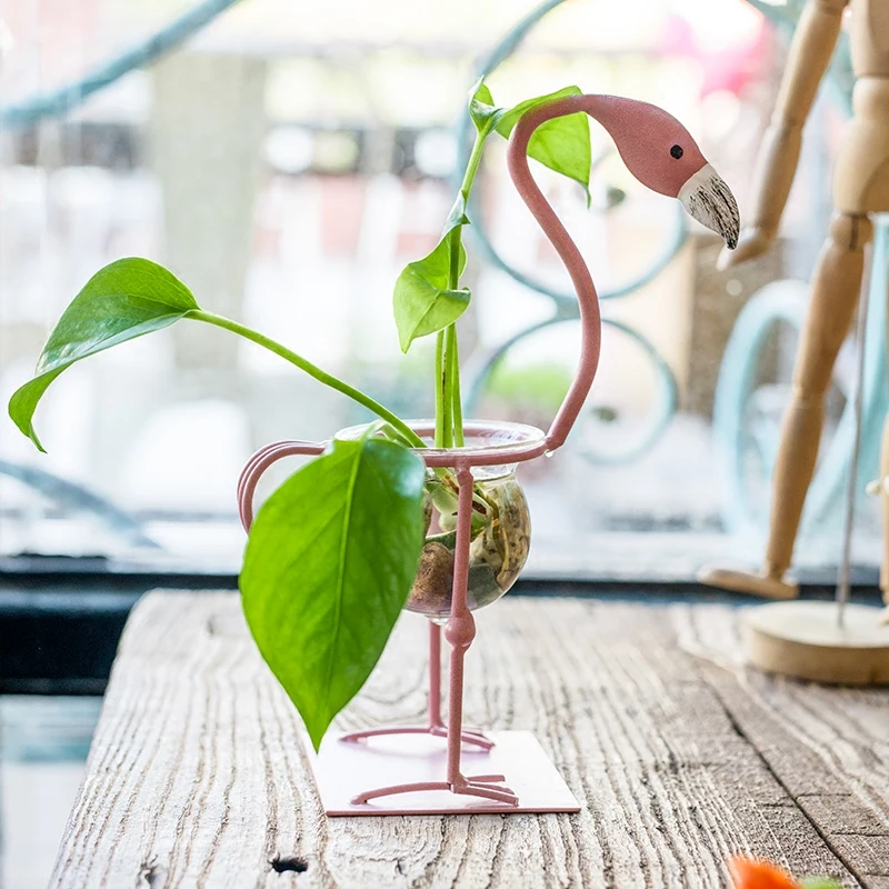 Ins/горячая Распродажа Фламинго ваза в скандинавском стиле маленькие свежие