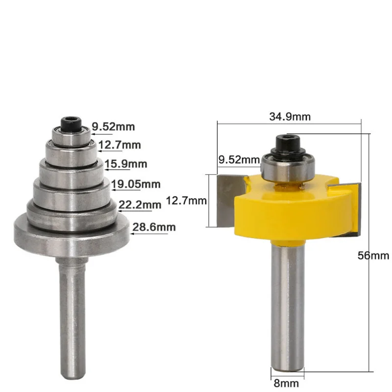 

Woodworking milling cutters and tenon knives 7 sets of tenon knives adjustable tenon knives engraving machine trimming machine t