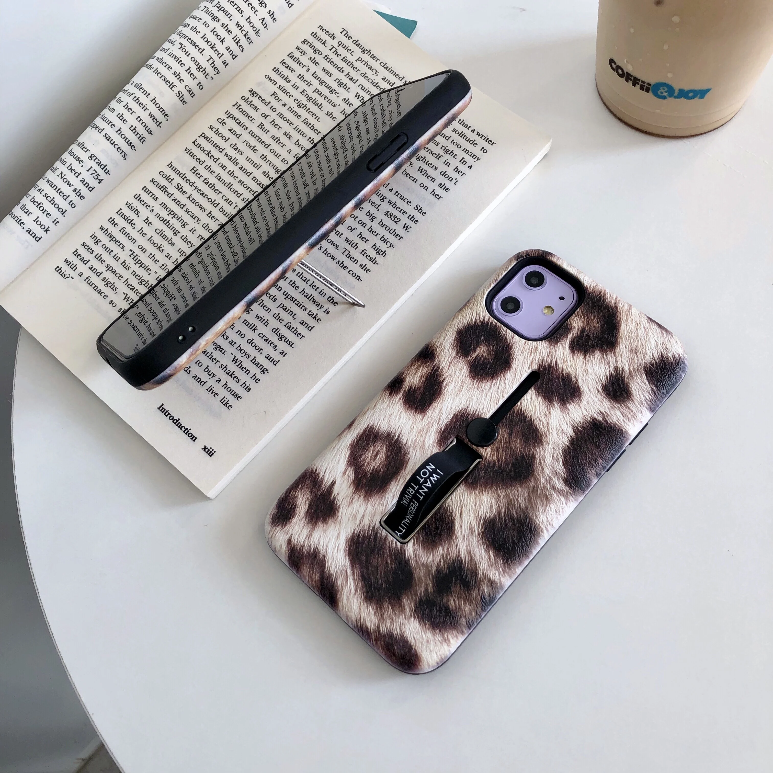 Рельефный модный леопардовый чехол 2 в 1 с подставкой для iPhone 11 Pro XS Max X XR 6S 7 8 Plus