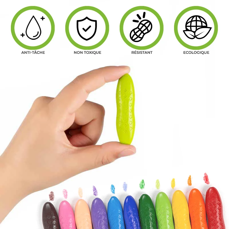 Macaron Peanut Crayons Markers Not Dirty Hand Washable Children Stall Toy Painting Creative Stationery For Artist Manga Marker