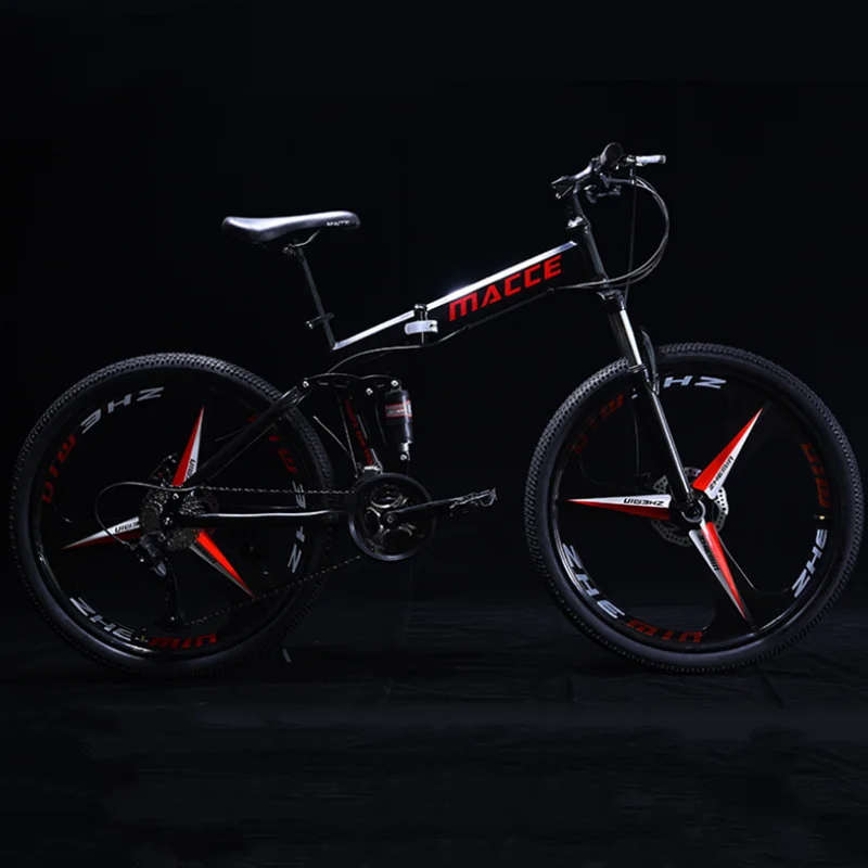 Горный велосипед с рамой из углеродистой стали колесо 24/26 дюйма Скорость 21/24/27 для