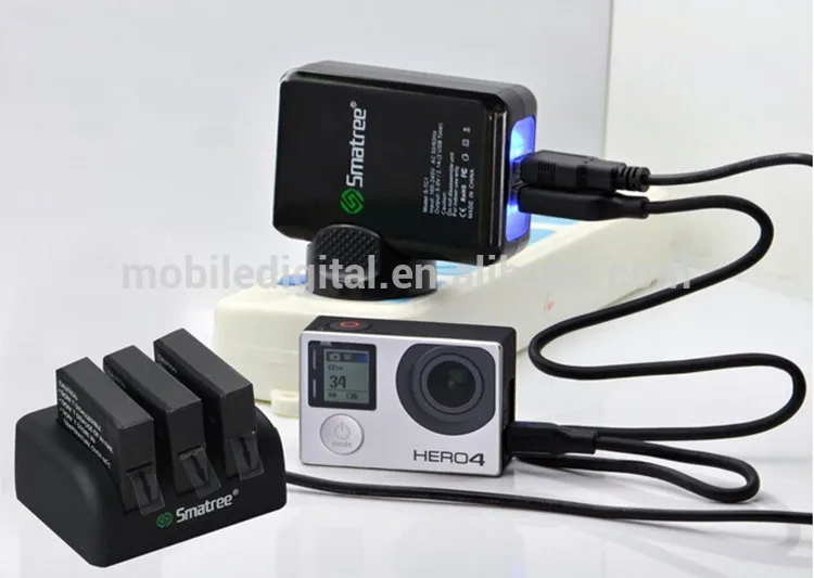 

Go Pro HERO4 Car + AHDBT-401 AHDBT401 Battery Kit Set For Gopros Hero4