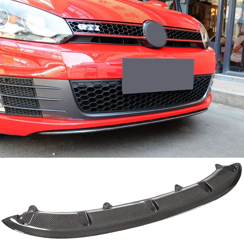 Автомобильный передний бампер из углеродного волокна спойлер для подбородка VW