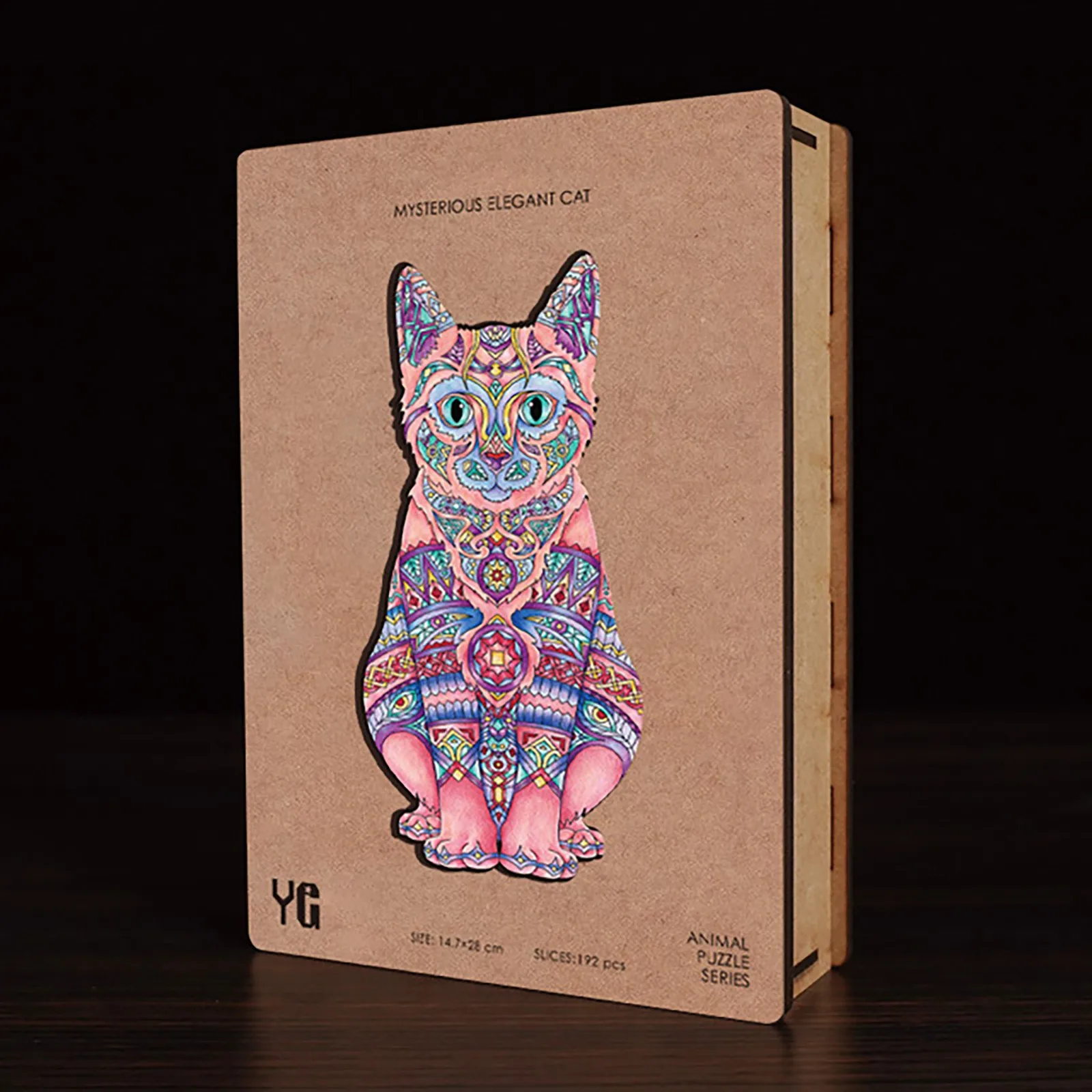 

Cat Puzzle Jigsaw Wooden Puzzle Unique Shape Pieces Animal Puzzle Gifts For Adults Children's Toy