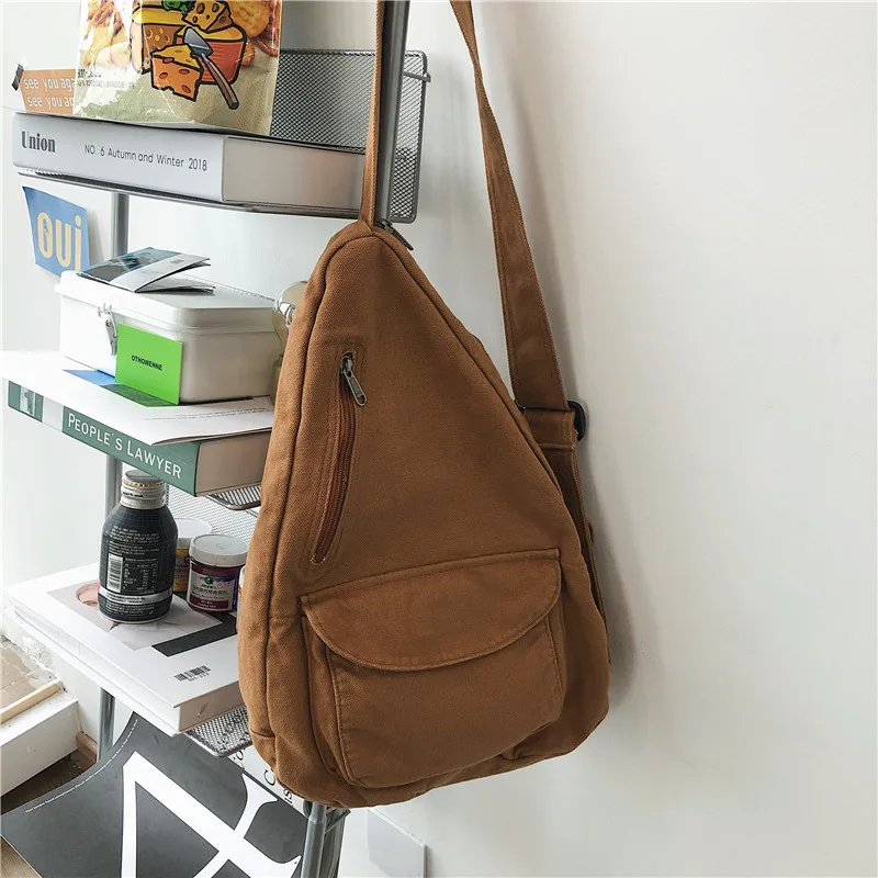 

Teenage Leisure Women's Fashion Bag Teenager Shoulder Chest Bag Teen Canvas Bag Women's Handbag Backpack Girls Satchel Pack