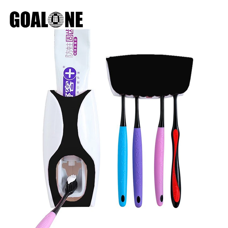 Набор аксессуаров для ванной комнаты автоматический дозатор зубной пасты