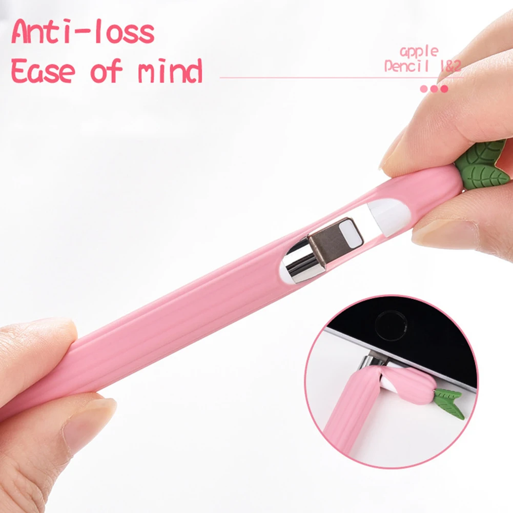 Цветной мягкий гелевый силиконовый чехол совместимый с Apple Pencil Ipad Tablet сенсорная