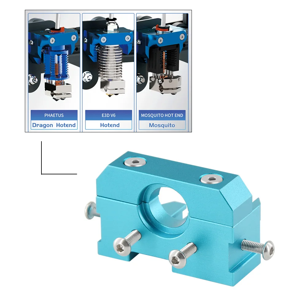 

3D printer E3D V6 blue hot end extrusion head mounting used for E3D hot end suitable for CR10S ENDER-3 ENDER-3 PRO ENDER 5