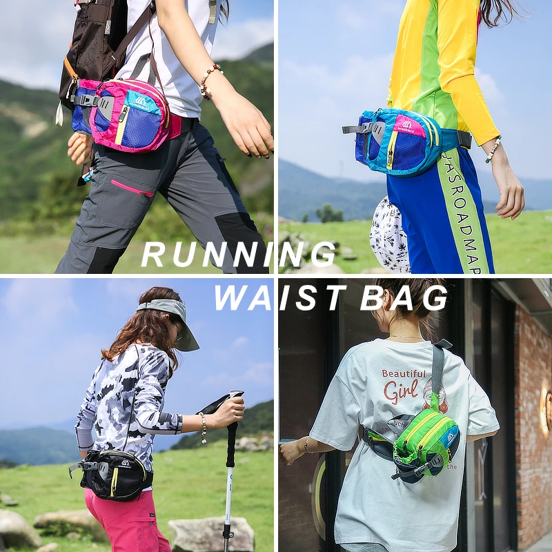 

Tomule Running Waist Bag Fitness Gym Bags Waterproof Sports Belt Bag Marathon Fanny Pack Water Bottle Pouch Cycling Phone Pocket