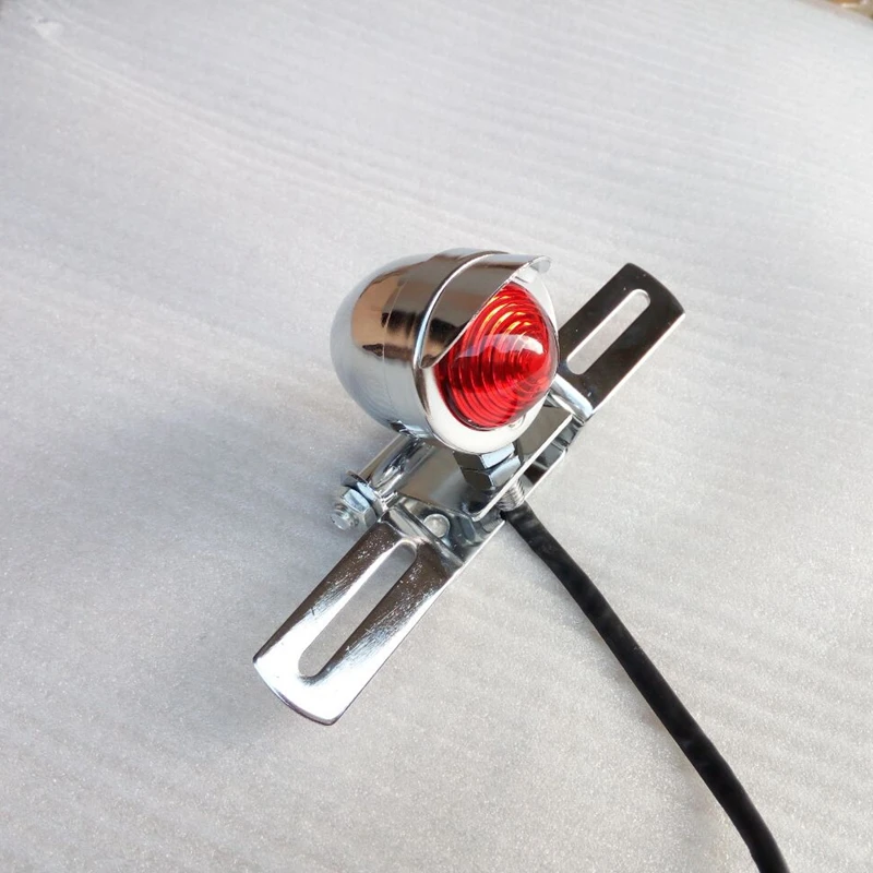 

Красный задний стоп-сигнал для мотоцикла, кронштейн лампы для Harley Honda Kawasaki Suzuki Yamaha Ducati KTN Chopper Racer Cruiser