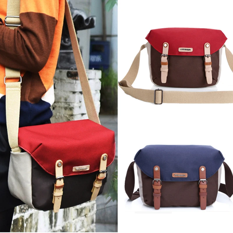 

Roadfisher Contrast Color Waterproof Camera Travel Shoulder Bag Padded Insert Case Fit Digital DSLR SLR Canon Nikon Sony Pentax